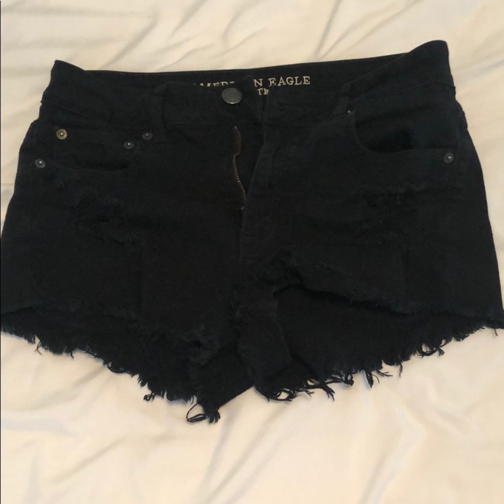 High rise shorts black